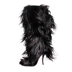 Rare Manolo Blahnik Himalayan Goat Hair Boots c. 2010 Sz 40 4