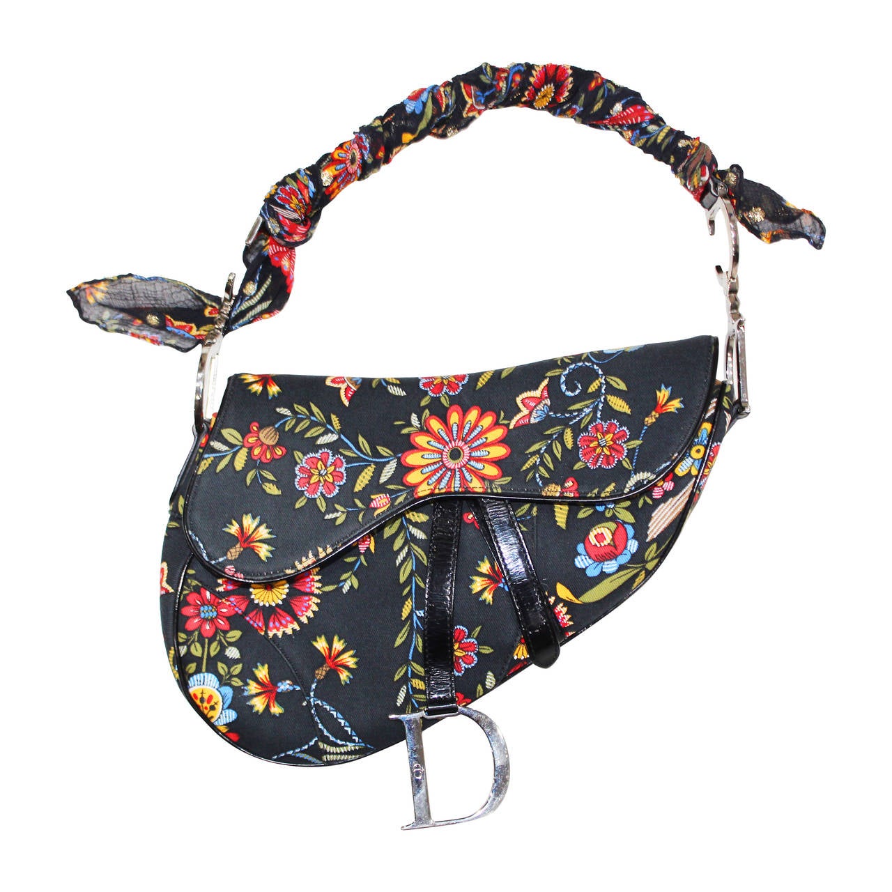 Christian Dior by John Galliano Floral Saddle Bag at 1stDibs | john  galliano dior saddle bag, john galliano saddle bag, dior saddle bag john  galliano