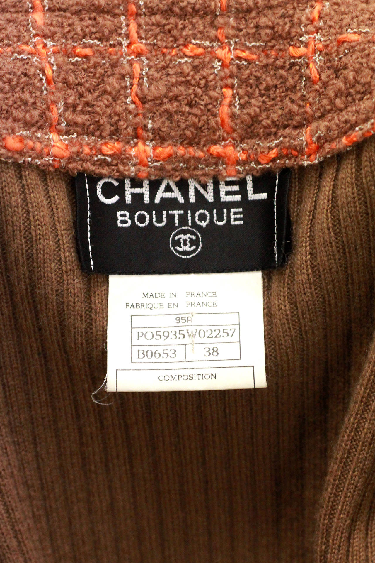 Chanel rib knit body con dress with attached jacket c. 1995 In Good Condition In London, GB