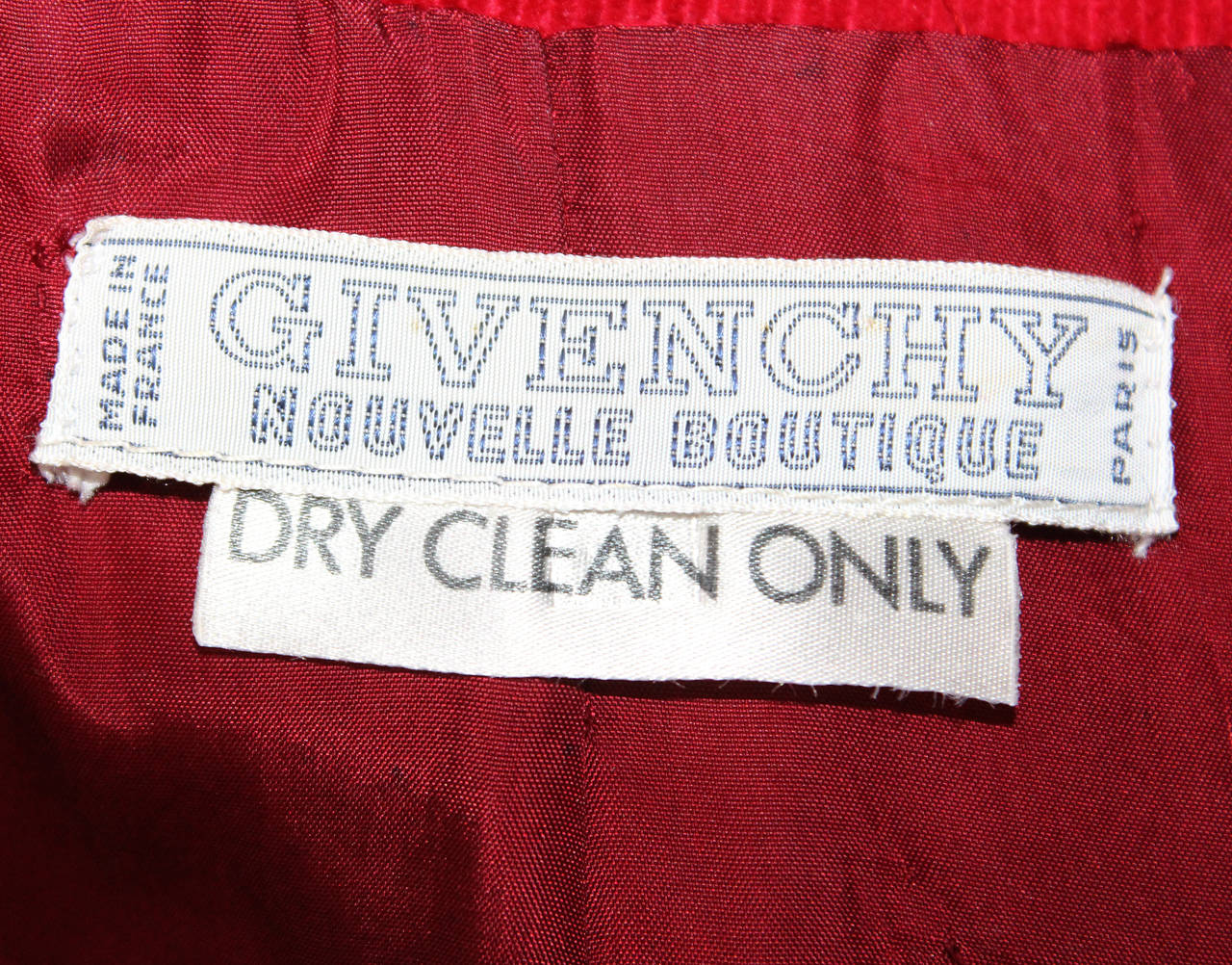 A late 1960s Audrey Hepburne-esque Givenchy corduroy flared pant suit ...