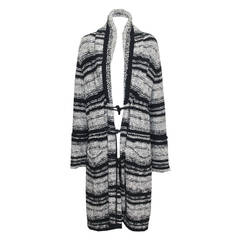 Chanel Oversized Knitted Tweed Cardigan Coat c. 2006