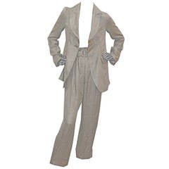 1990s Vivienne Westwood Gold Label Houndstooth Tweed 2 Pant Suit