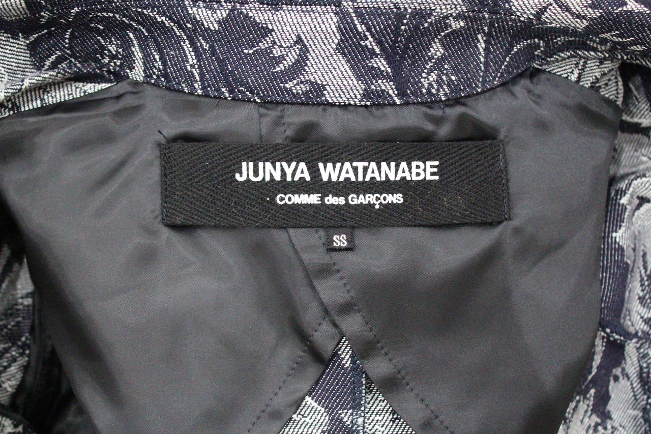 Junya Watanabe for COMME des Garcons denim jacquard pant suit, SS 2007 1