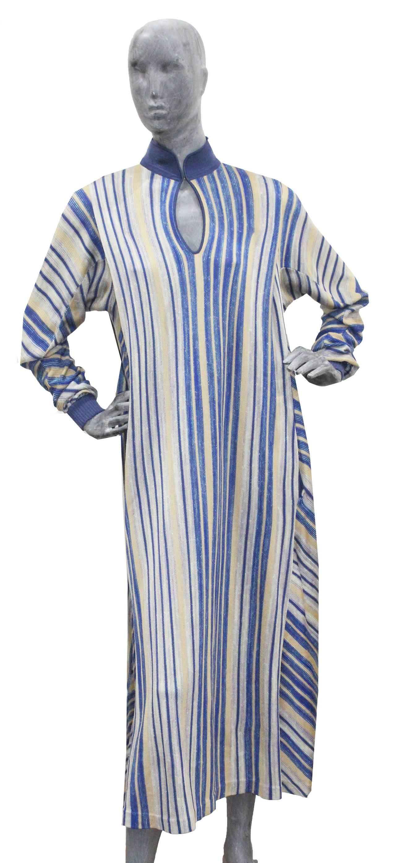 Important Issey Miyake 2 Piece Knitted Dress Ensemble c. 1976 In Excellent Condition In London, GB