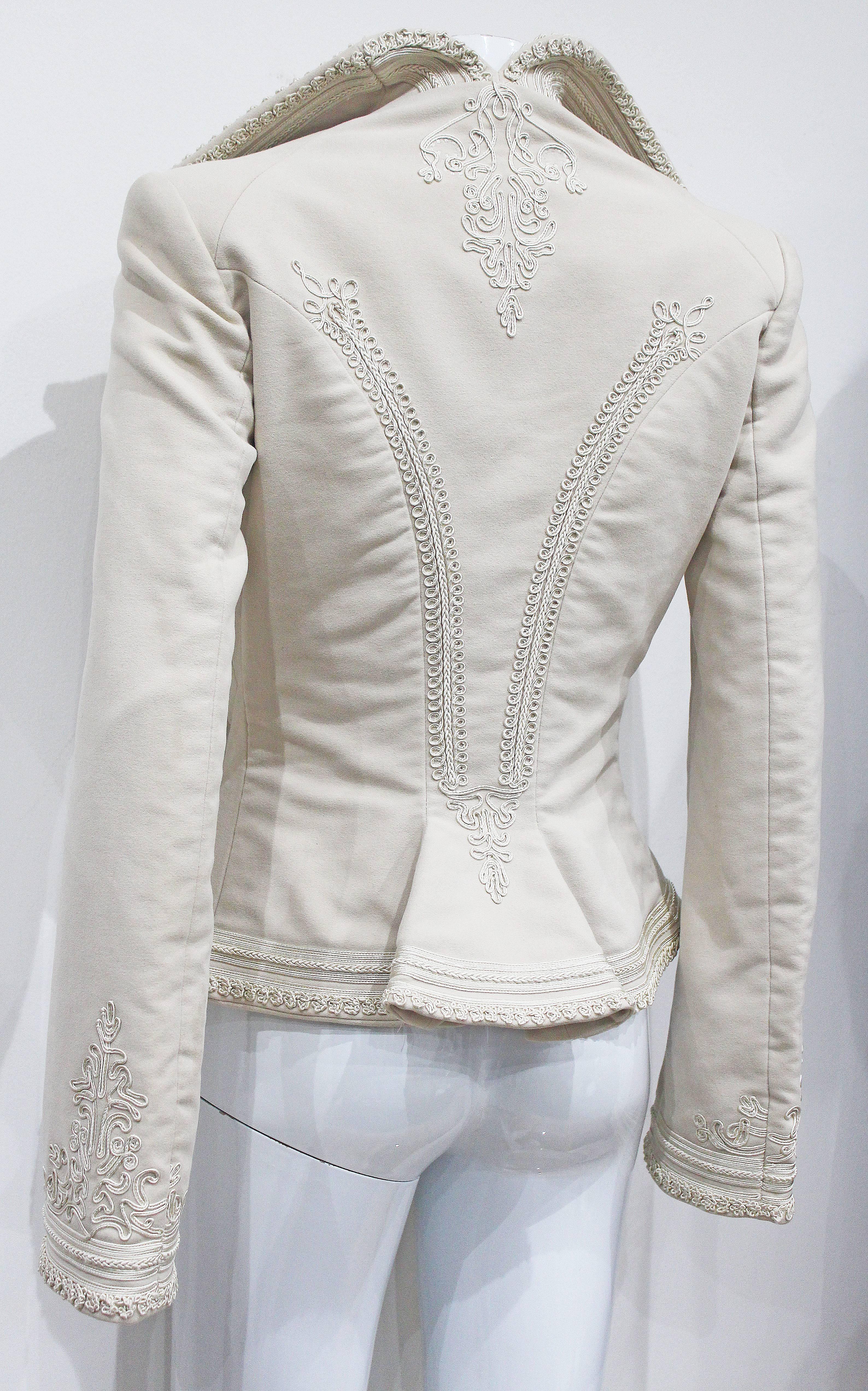 Exceptional Alexander McQueen embroidered tailored runway jacket, Fall 2005 In Excellent Condition In London, GB