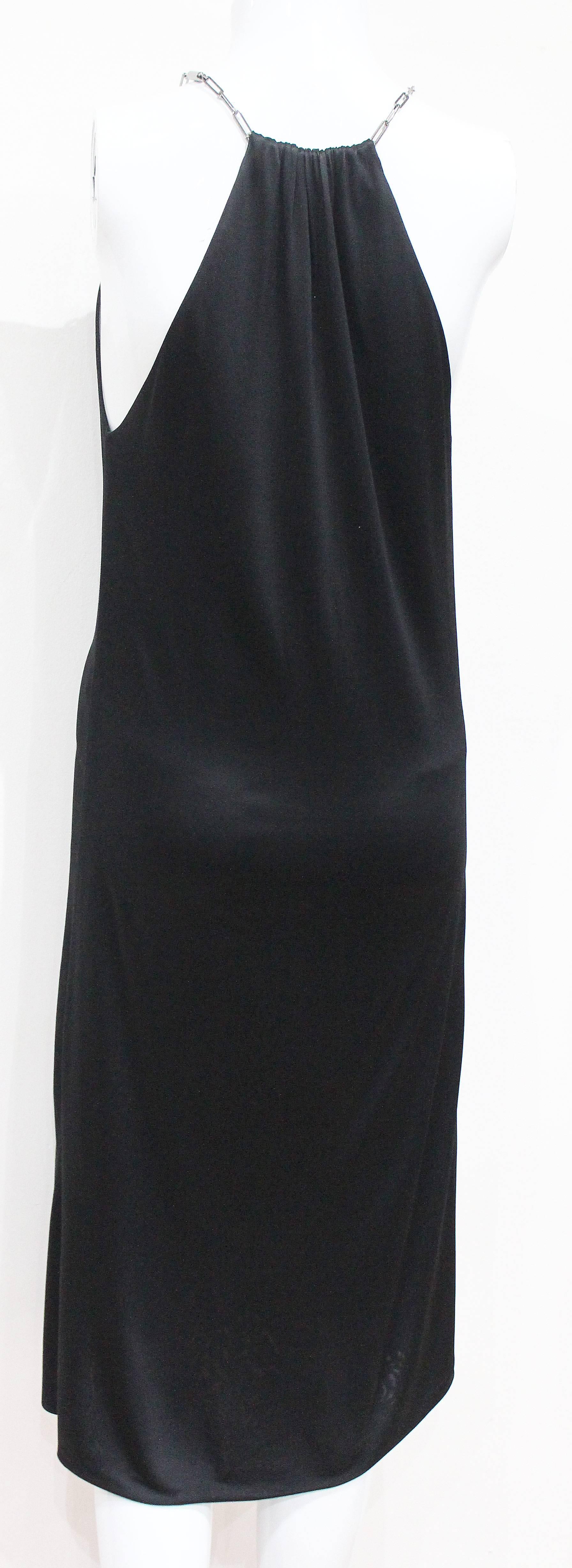 Tom Ford for Gucci Black Low Plunge Chain Dress, Spring 2000 In Excellent Condition In London, GB
