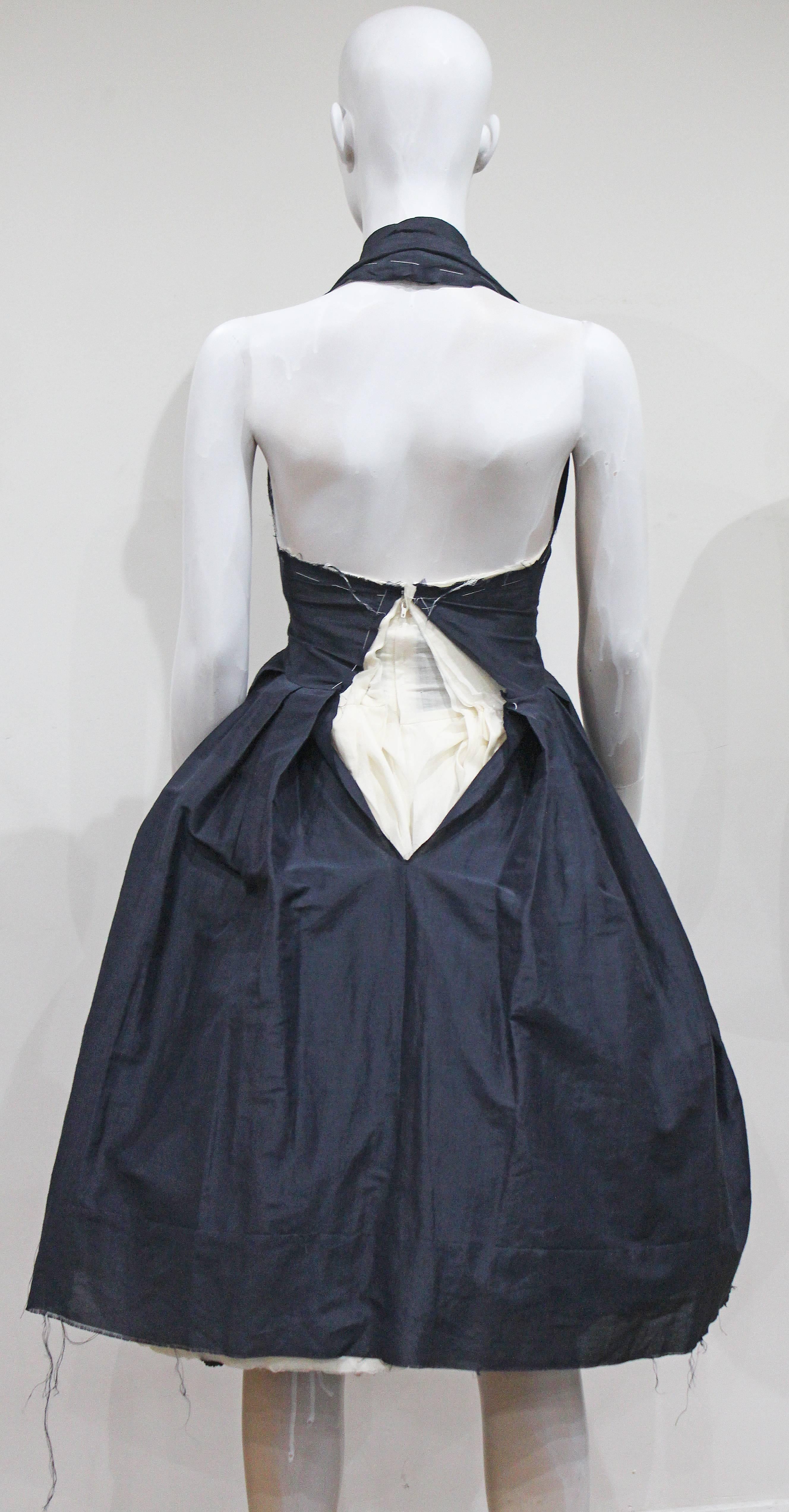 Women's Comme des Garcons de-constructed halter neck dress, c. 1997