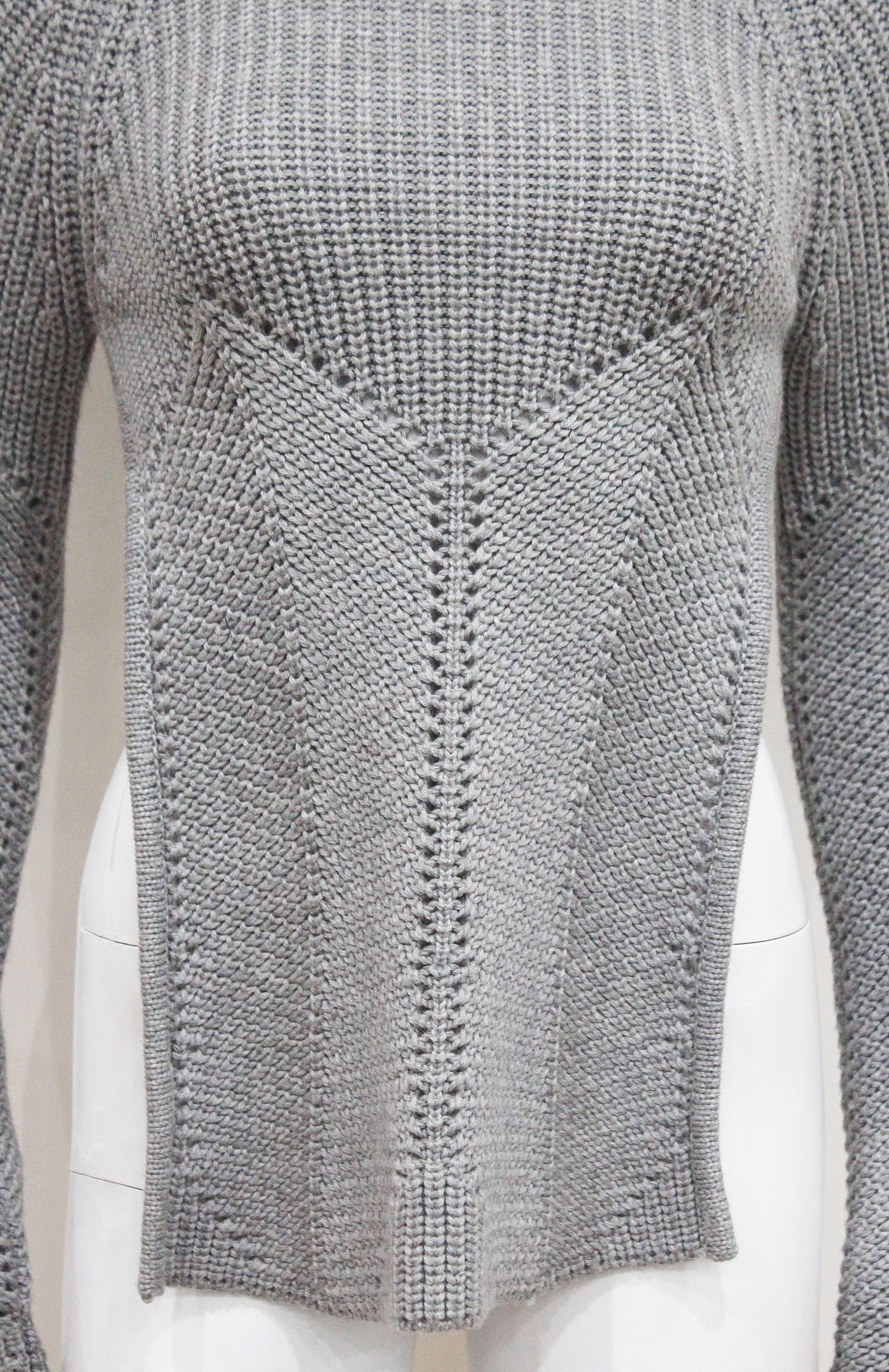 backless knit sweater