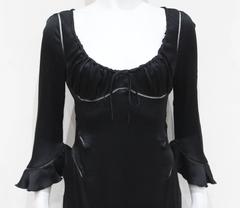 Alexander McQueen contoured silk evening dress, c. 2002