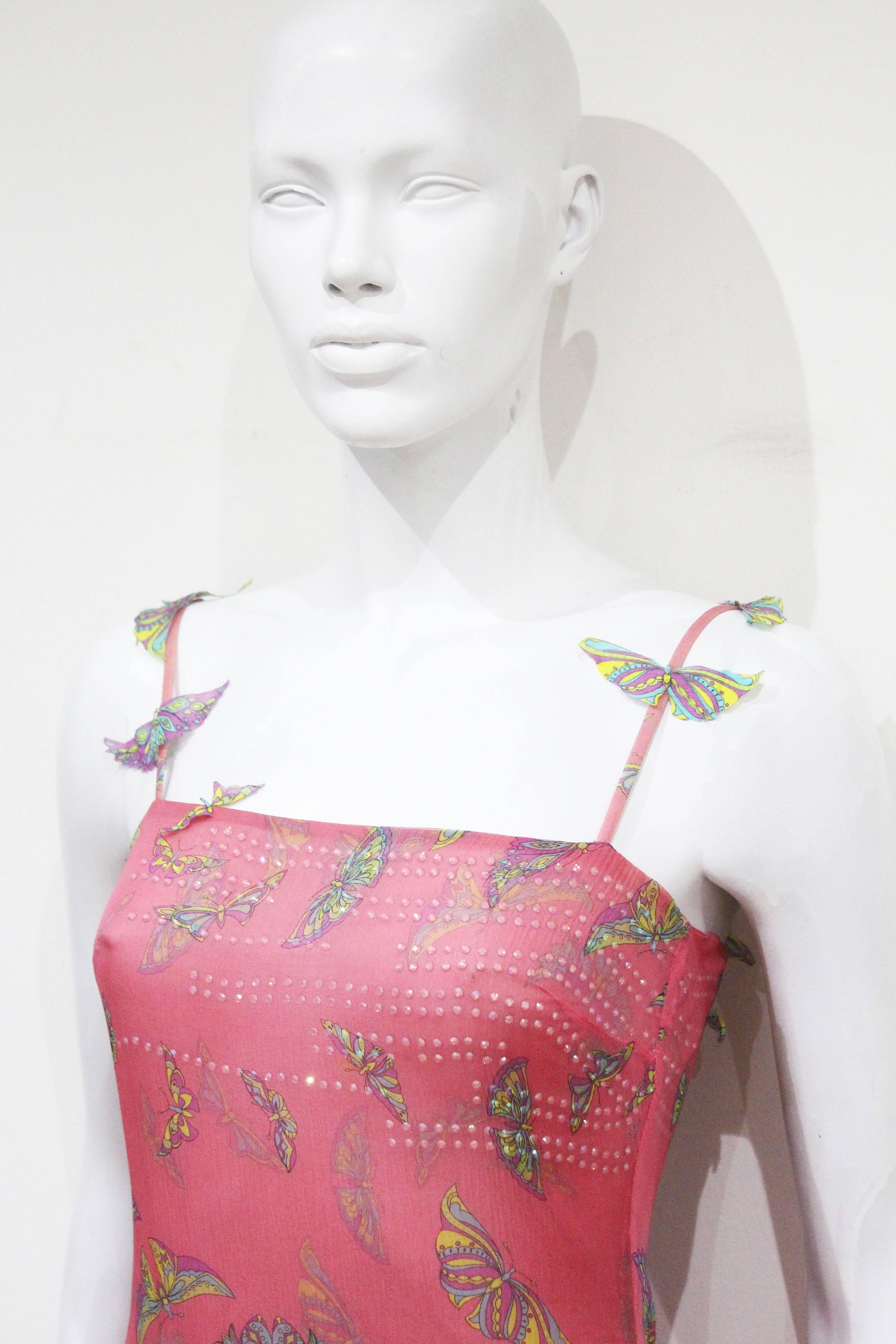 versace butterfly dress