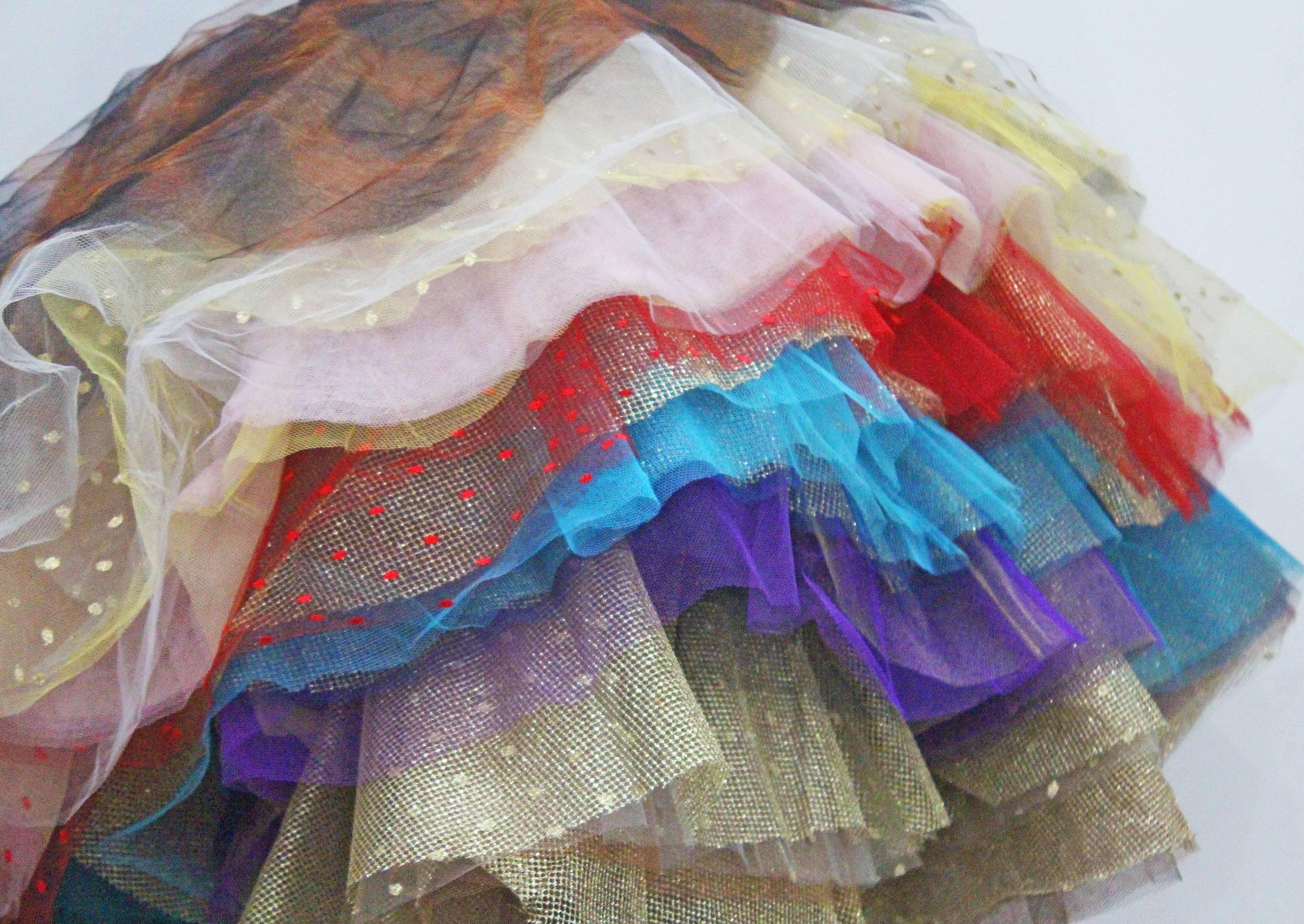 voluminous tulle skirt