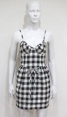 Moschino gingham mini dress, c. 1990s