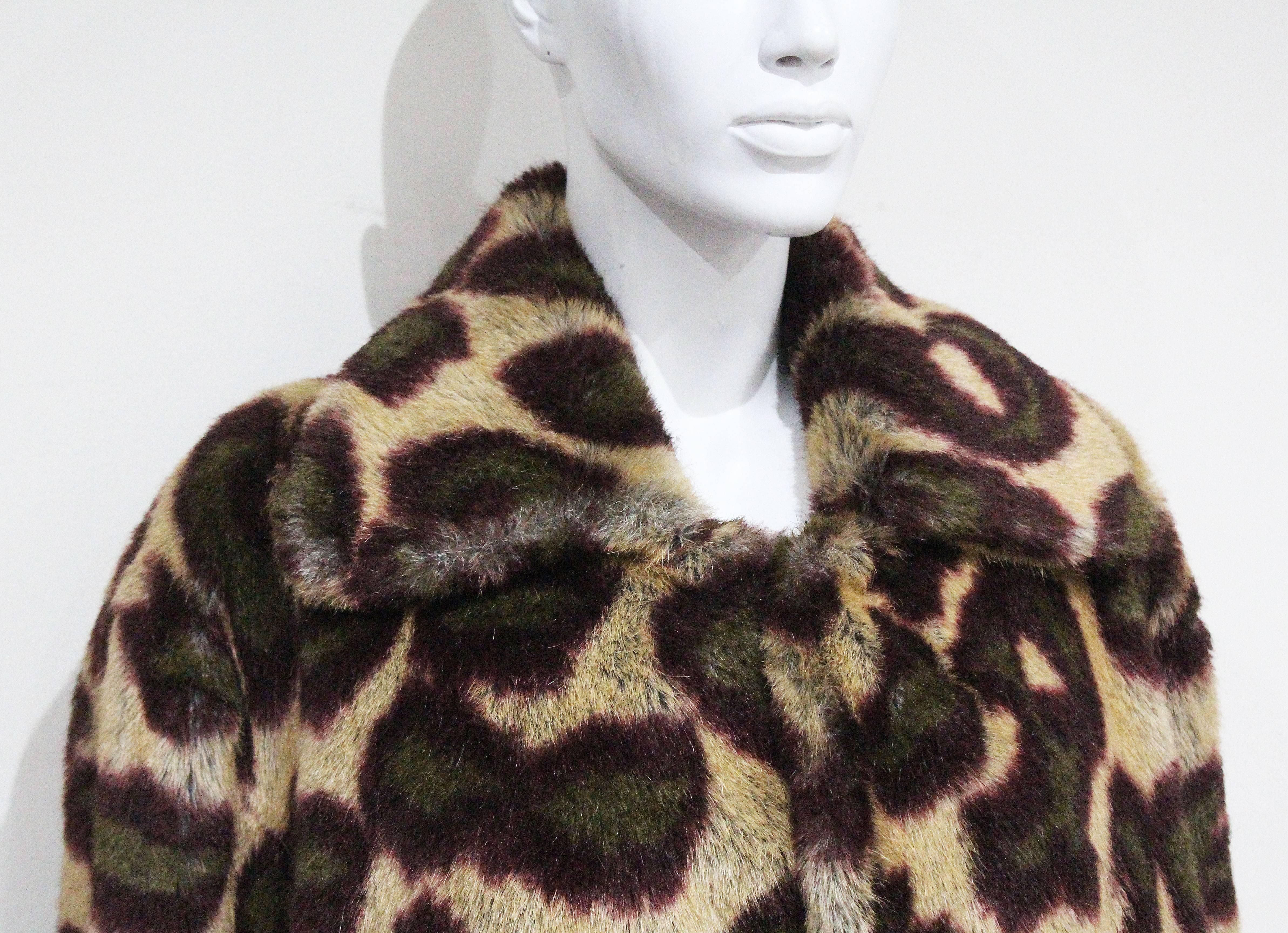 vivienne westwood faux fur coat