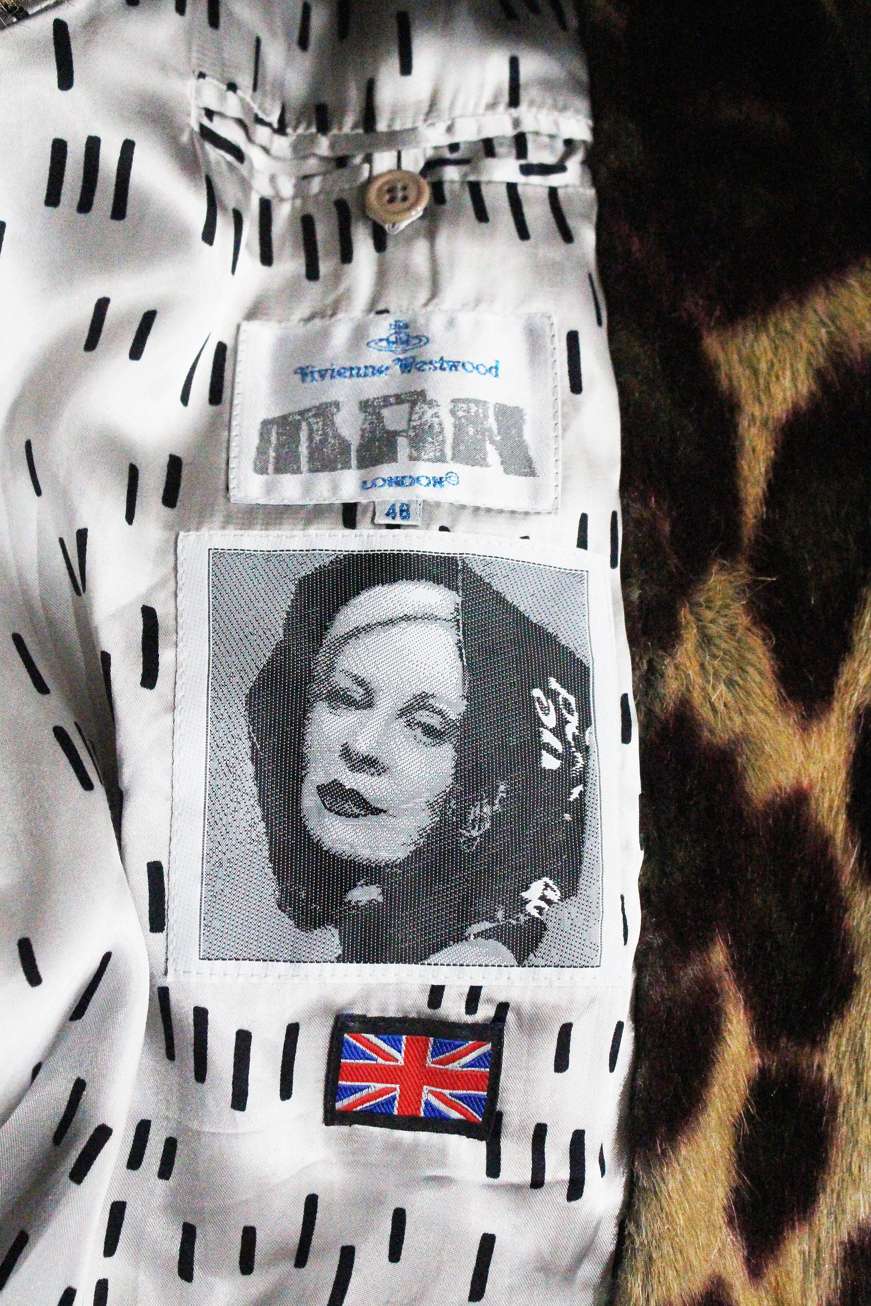 Vivienne Westwood Men's faux fur cheetah print coat, c. 1989 2