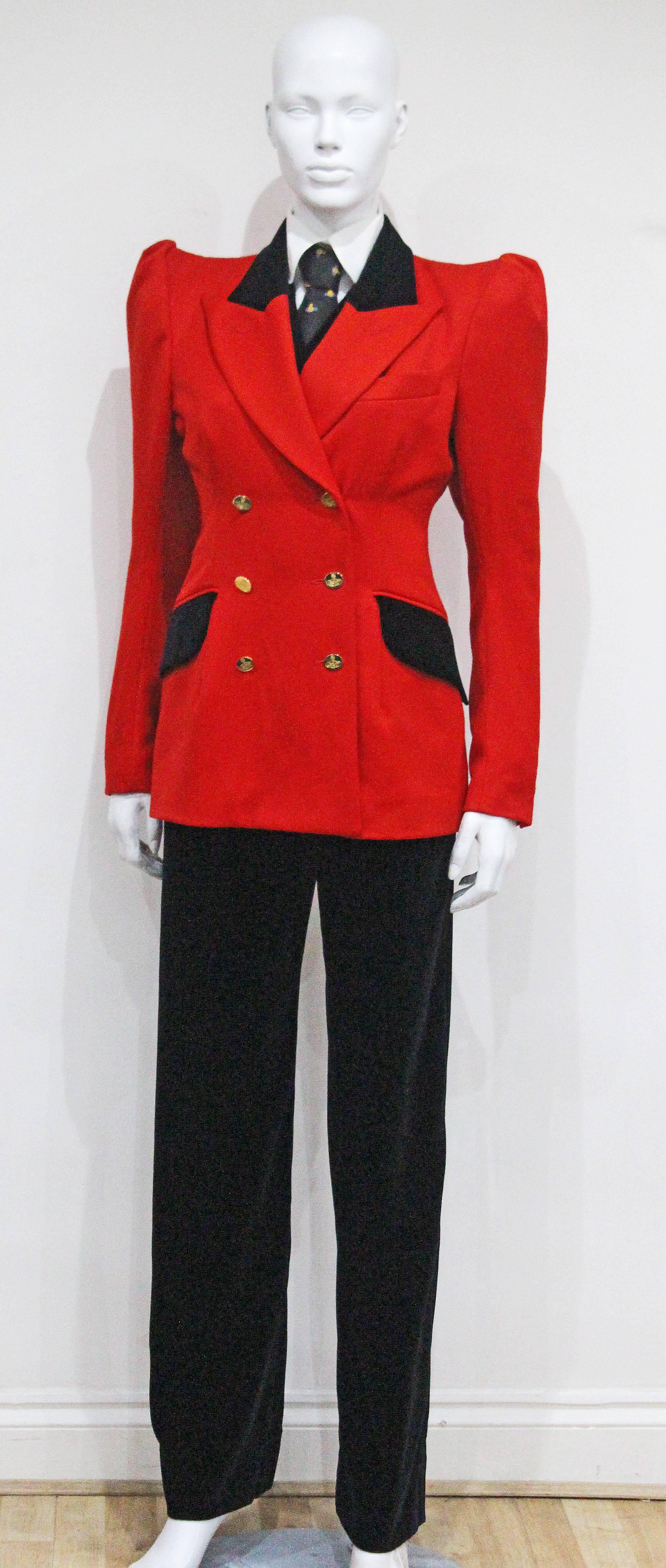 Vivienne Westwood riding pant suit, c. 1994 In Excellent Condition In London, GB