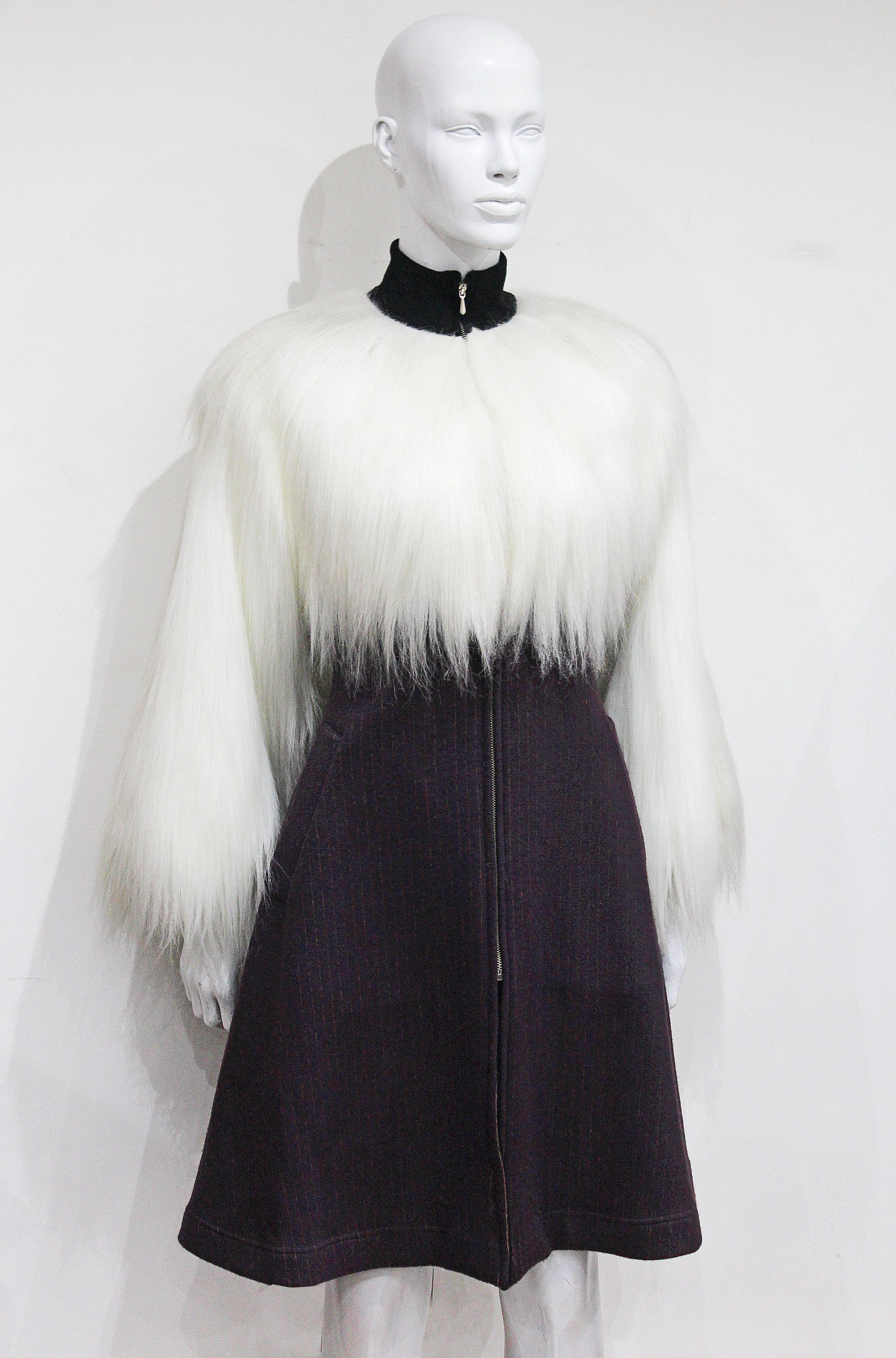 Jean Paul Gaultier Pin Stripe Fur Dress, c. 1993 1