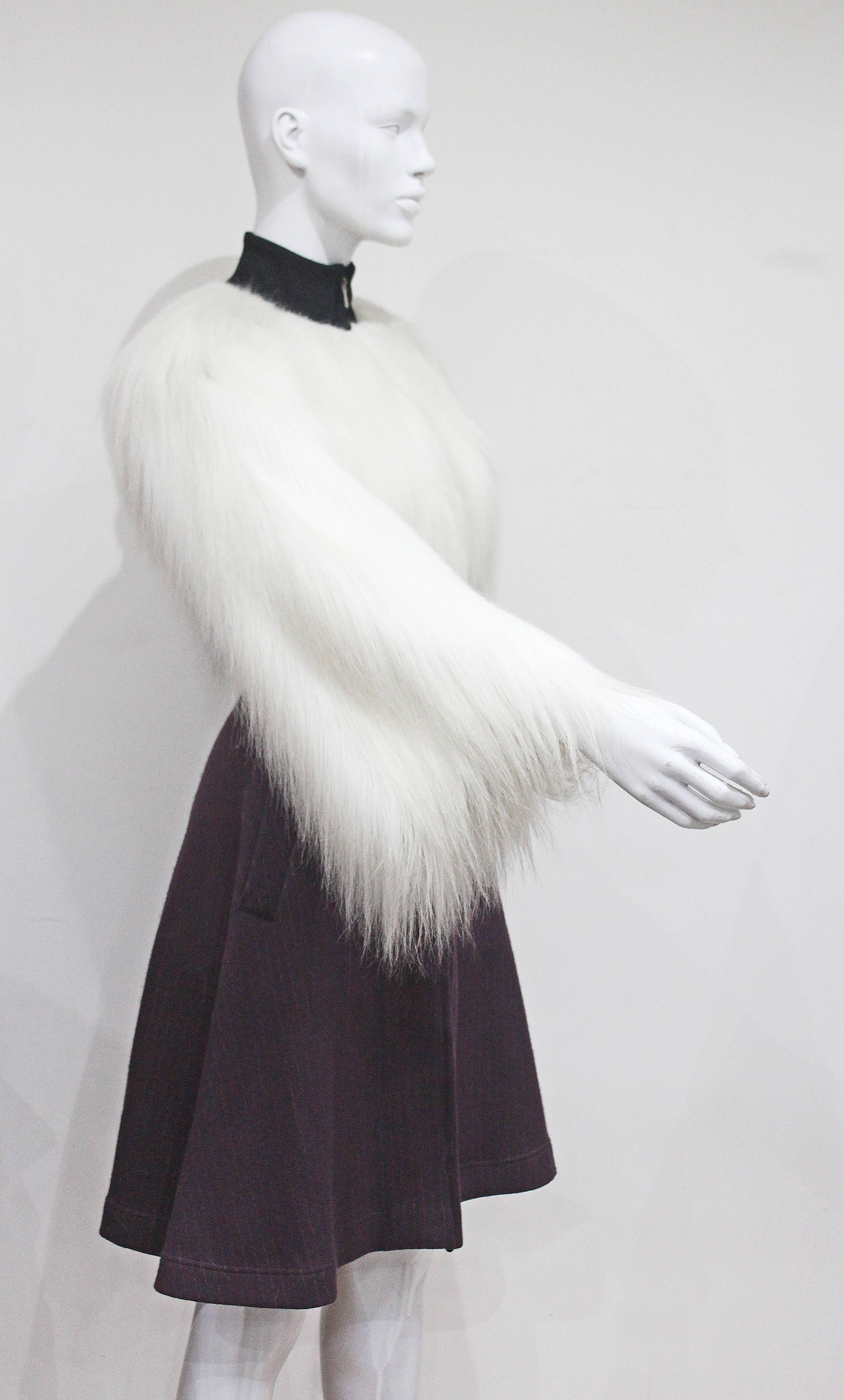 Jean Paul Gaultier Pin Stripe Fur Dress, c. 1993 In Excellent Condition In London, GB