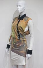 Alexander McQueen 'It's a Jungle Out There' twisted crucifix dress, c. 1997