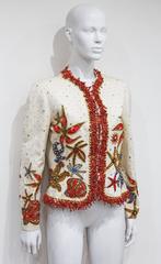 Gianni Versace embellished starfish jacket with real coral, c. 1992