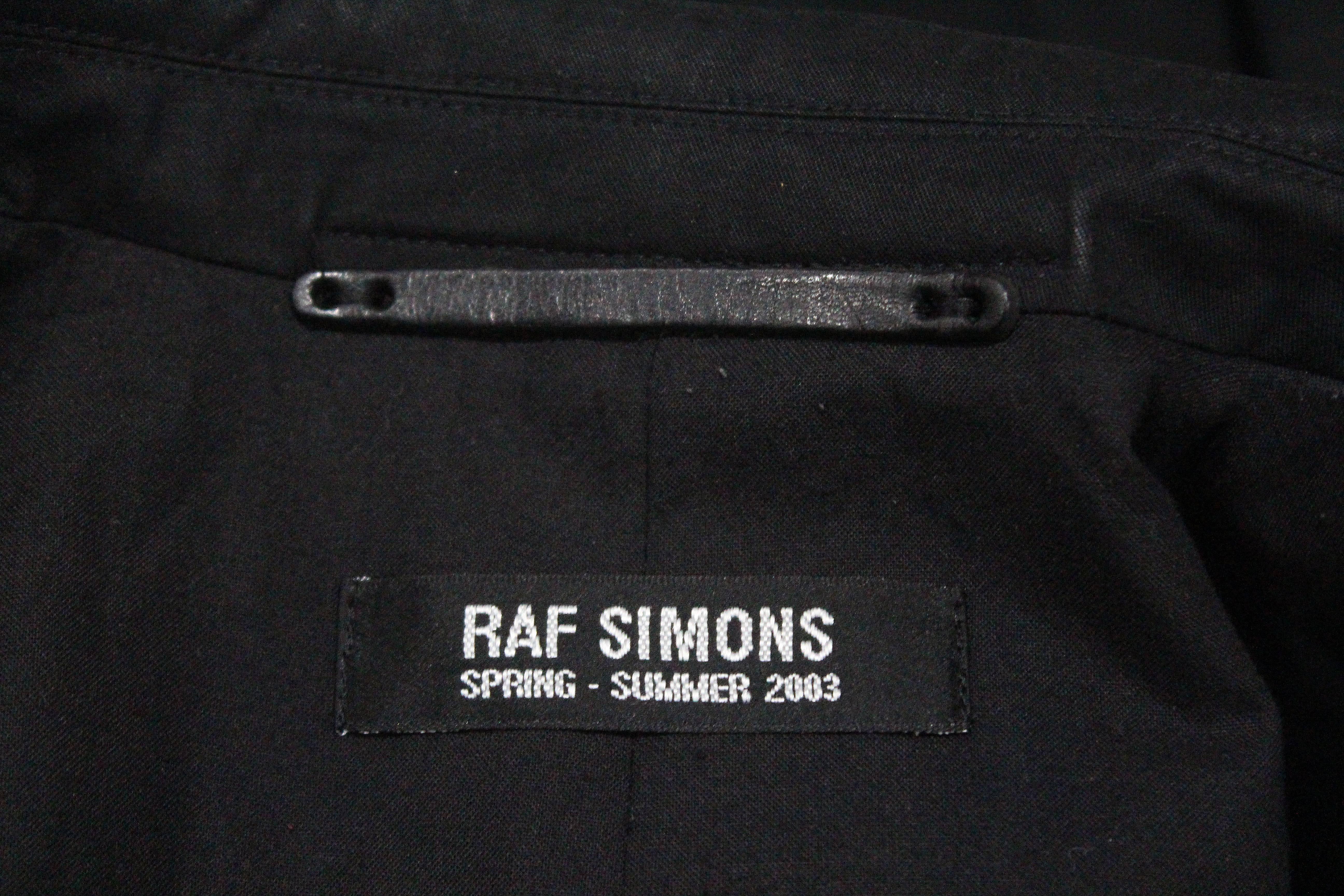 Raf Simons 'Consumed' military blazer jacket, c. 2003  3