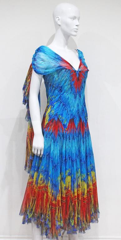 Alexander McQueen 'Irere' tropical feather evening gown, c. 2003 at 1stDibs