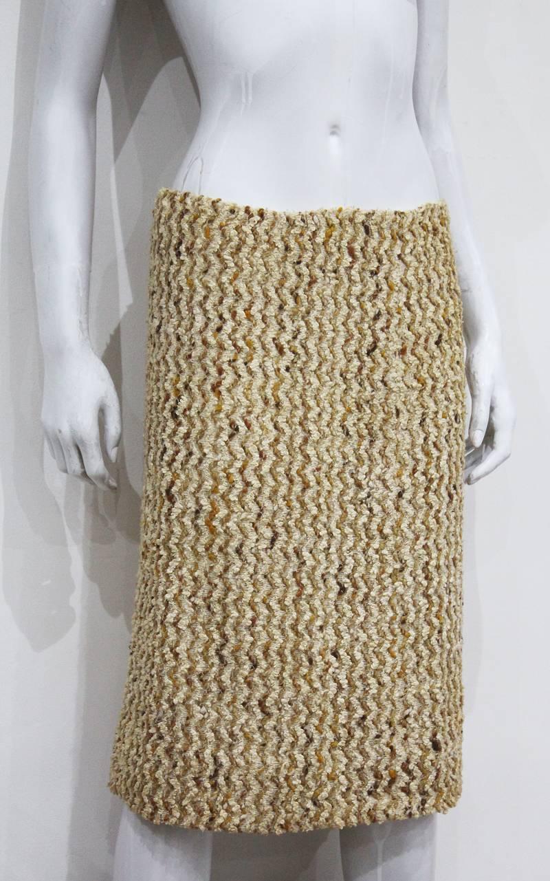 Chanel haute couture bouclé skirt suit, c.1965 3