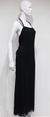 Yves Saint Laurent by Tom Ford silk chiffon black evening dress, c. 2001