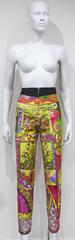 Gianni Versace printed high waisted pants, c. 1992
