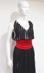 Givenchy silk chiffon corseted evening dress, c. 2007