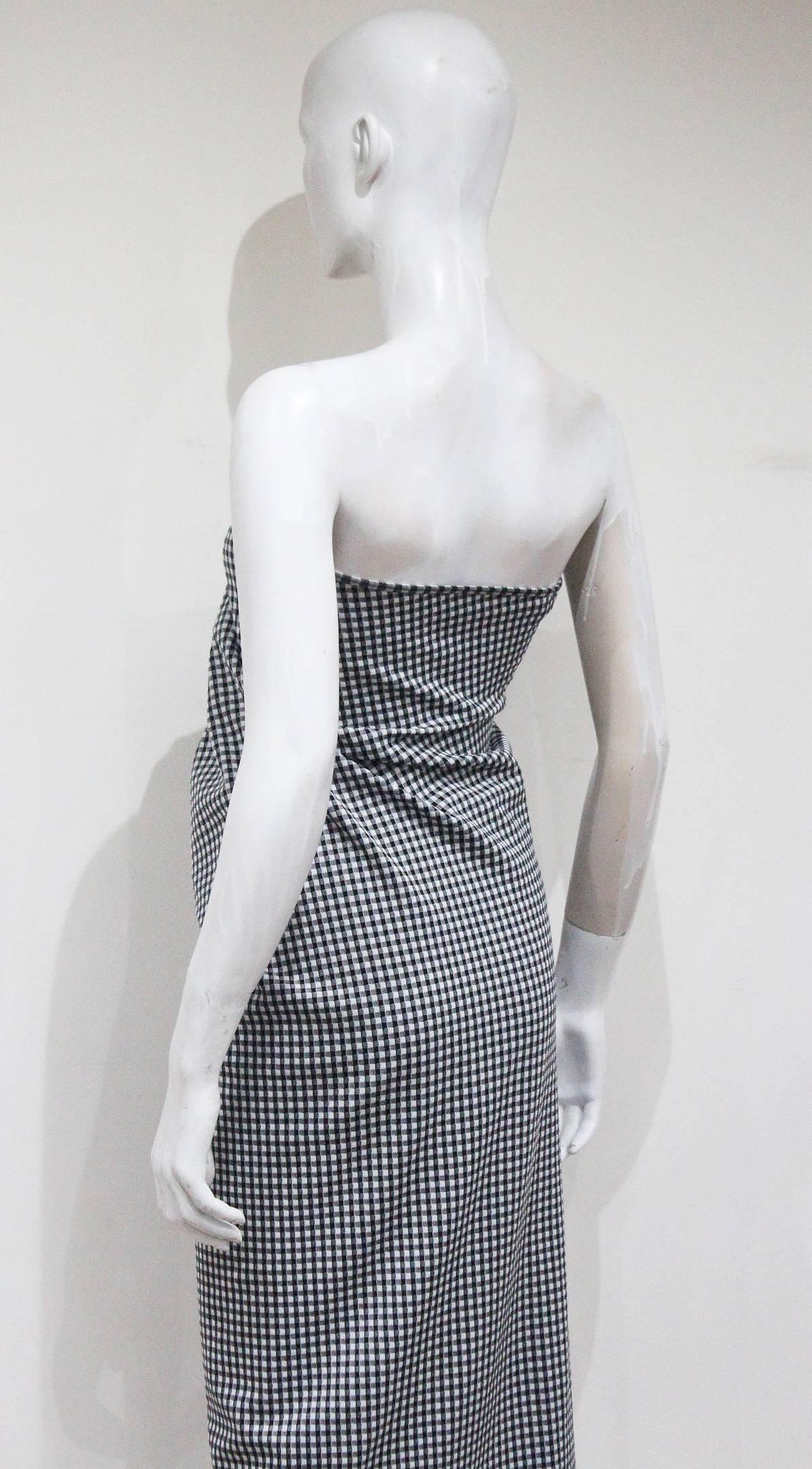 Comme des Garcons 'Body Meets Dress' / 'Bump' collection gingham skirt, c. 1997 3