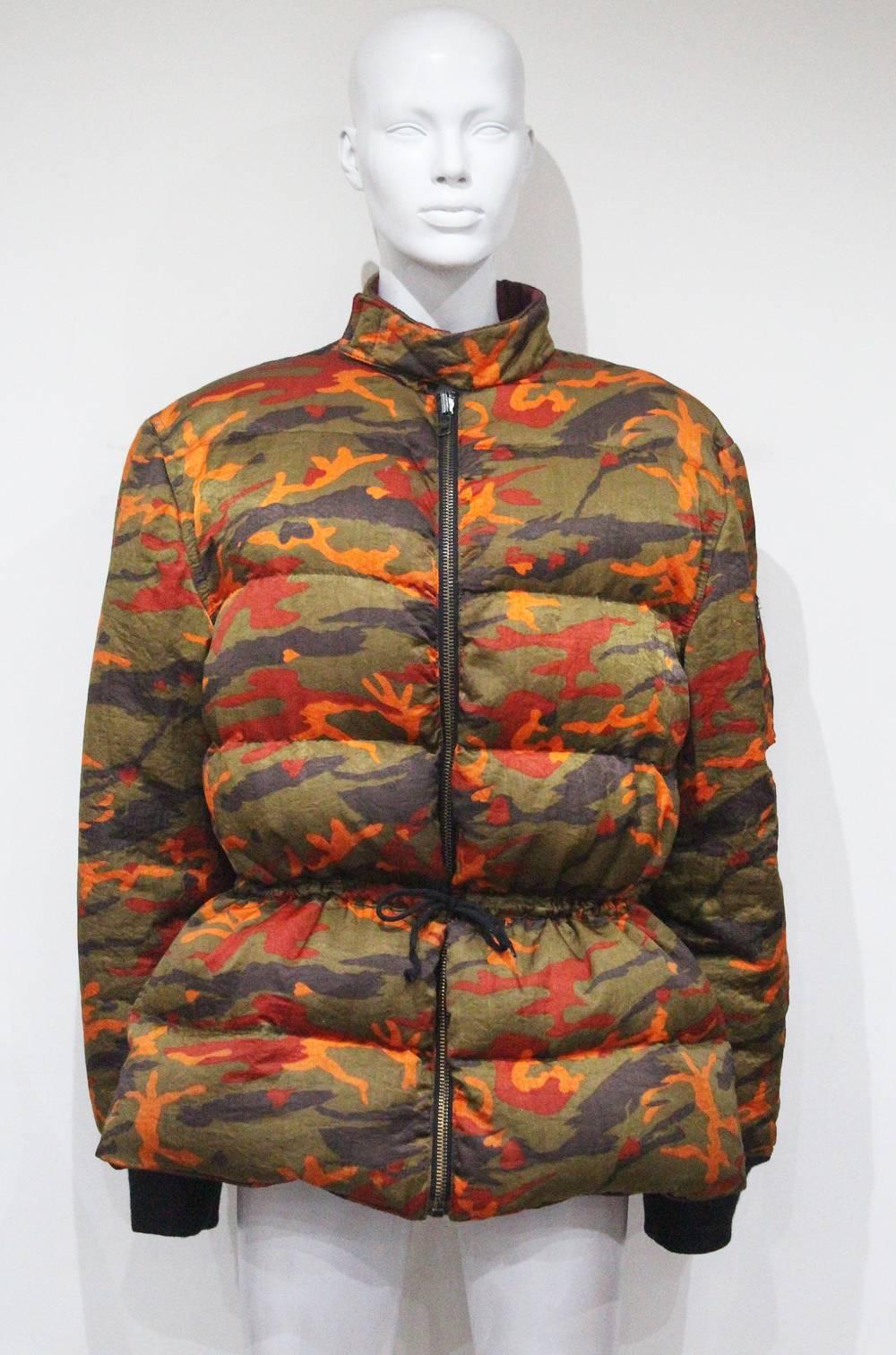 Jean Paul Gaultier Unisex Oversized Camo Puffa Jacket, c. 1990s 3