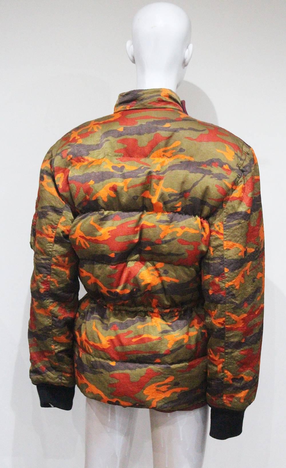 Jean Paul Gaultier Unisex Oversized Camo Puffa Jacket, c. 1990s 1