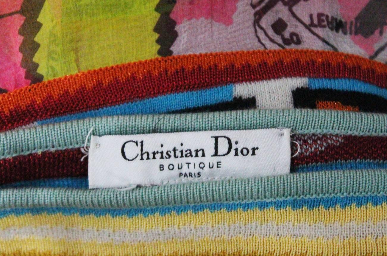 Christian Dior by John Galliano tribal knitted skirt, c. 2001 1