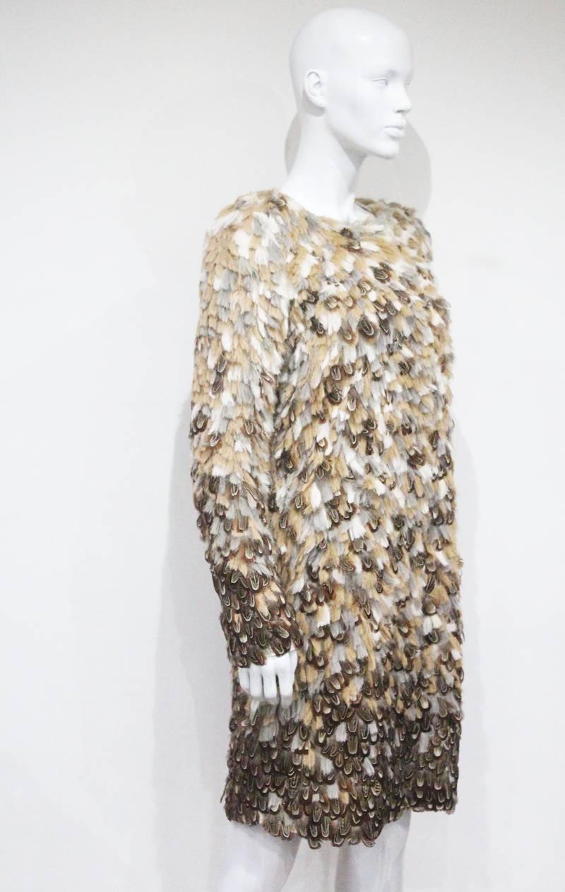 Escada feathered evening coat, c. 1990s In Excellent Condition In London, GB