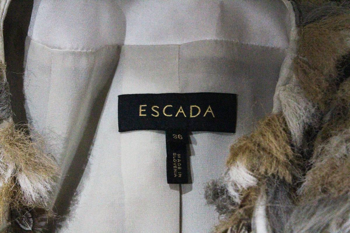 Escada feathered evening coat, c. 1990s 2