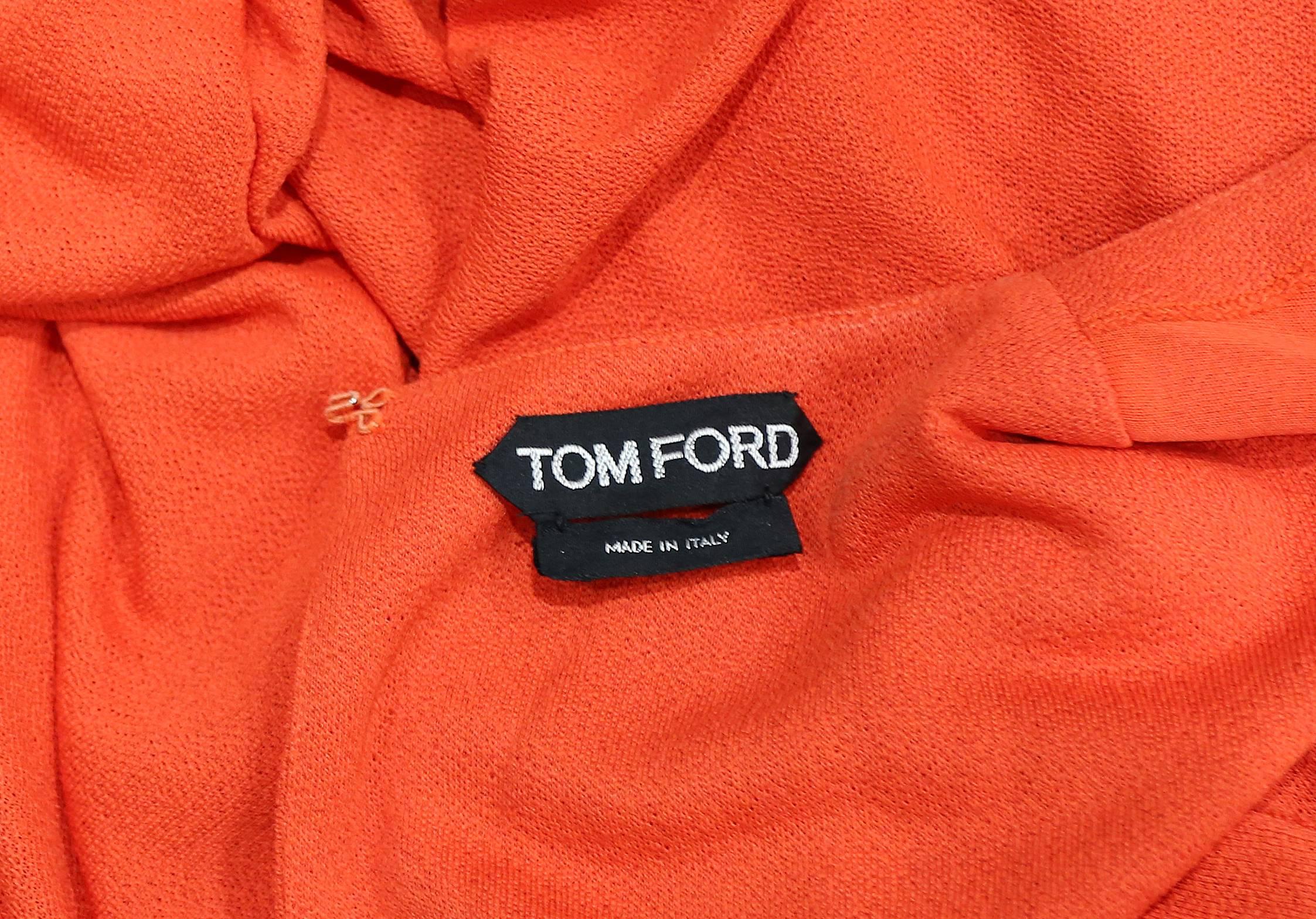 Tom Ford embellished pop art inspired coral evening dress, c. 2013 6