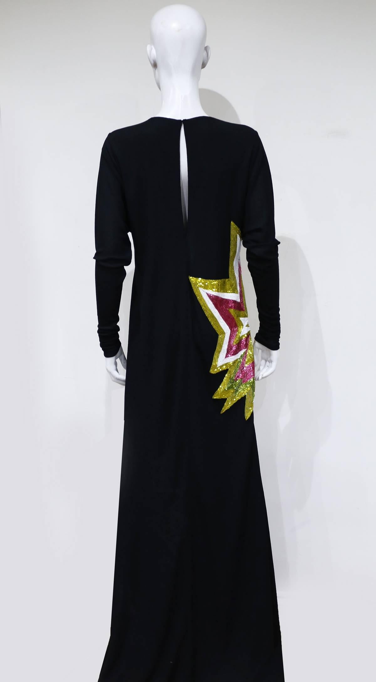 Tom Ford Embellished Pop Art Inspired Black Evening Dress, C. 2013 3