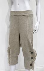 Issey Miyake knitted fringed pants, c. 1980s