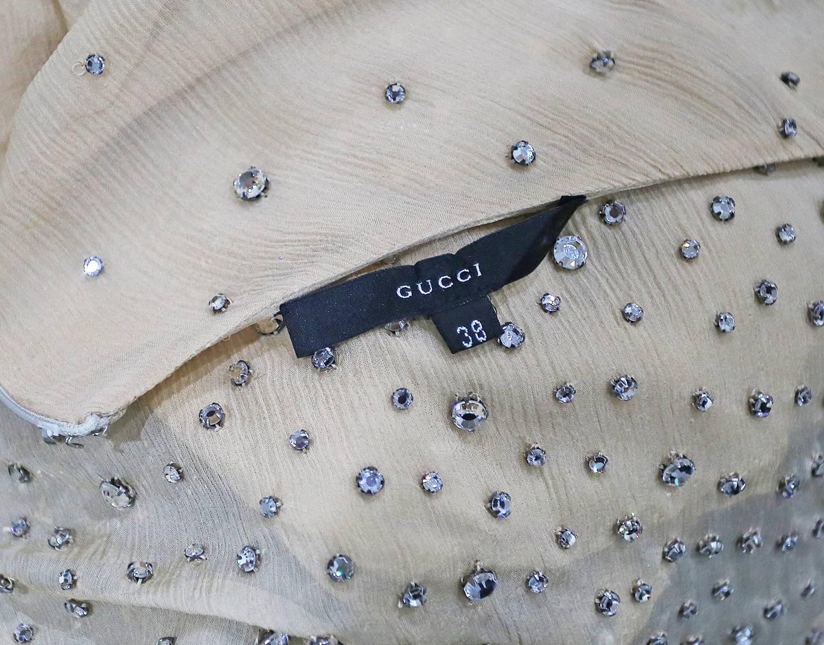 Gucci by Tom Ford Swarovski Cystal embelishmed halter neck evening gown, c. 2000 3