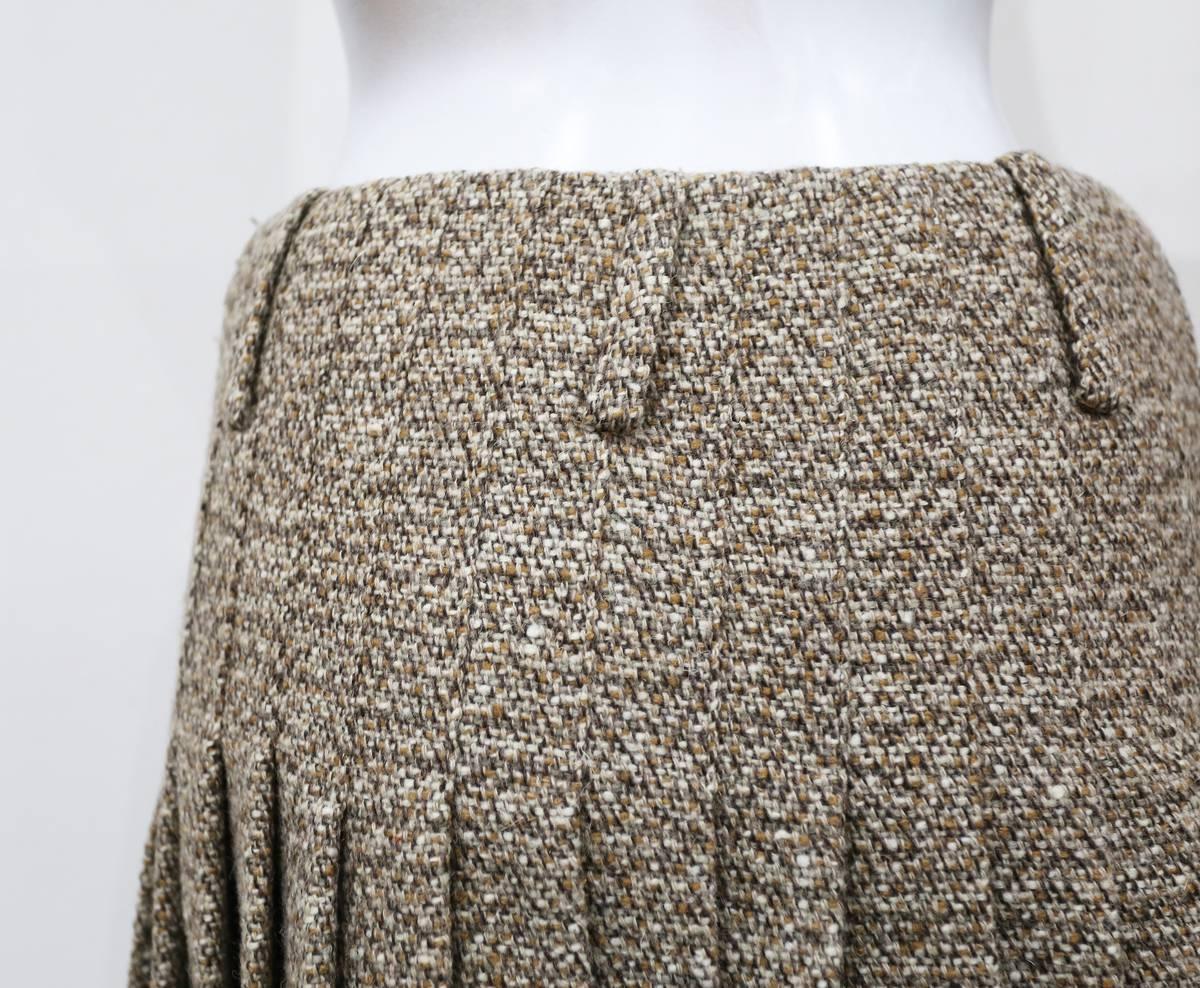 Alexander McQueen tweed pleated bubble skirt, c. 2006 In Excellent Condition In London, GB