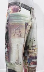 Vivienne Westwood mens Renaissance print jeans, c. 1990s