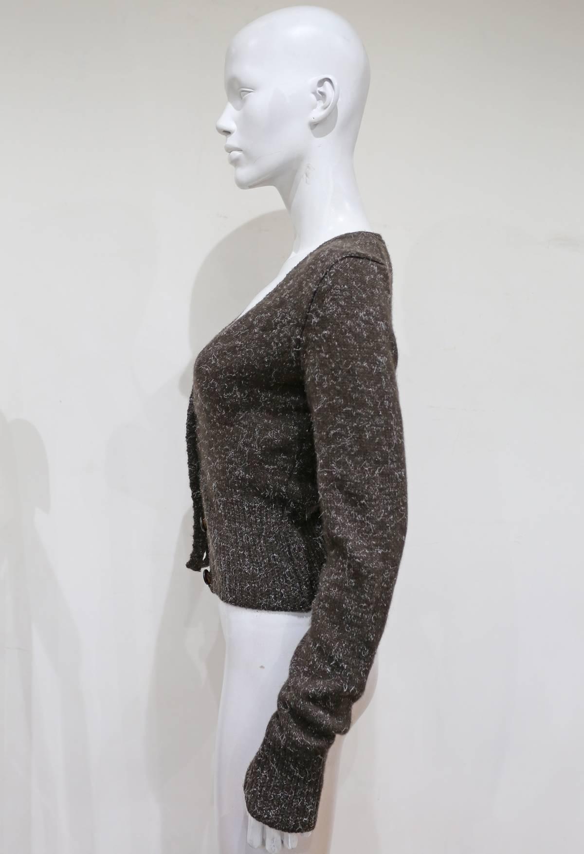 Margiela early knitted woollen cardigan, c. 1990s  In Good Condition In London, GB