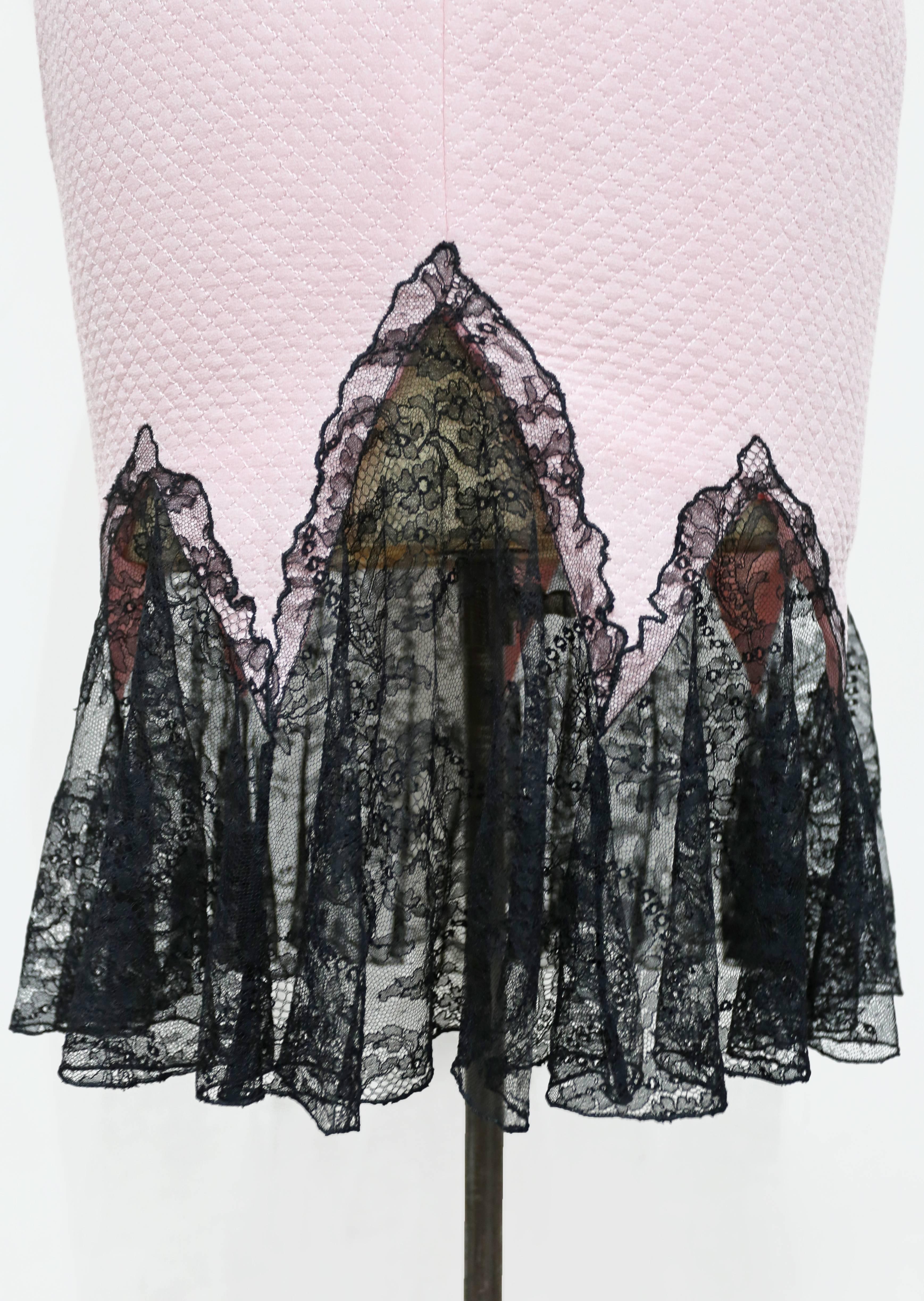 versace pink lace dress