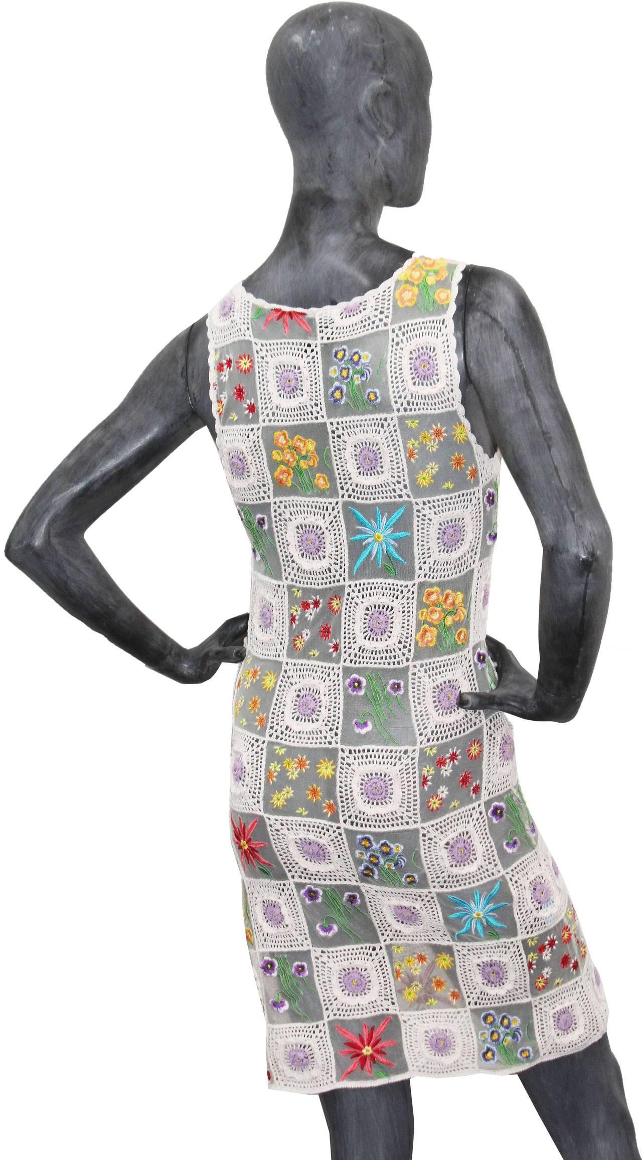 crochet patchwork dress