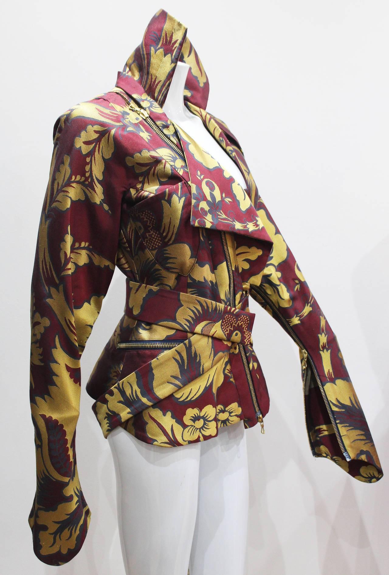 Vivienne Westwood silk brocade bondage jacket, c. 1994-96 In Excellent Condition In London, GB