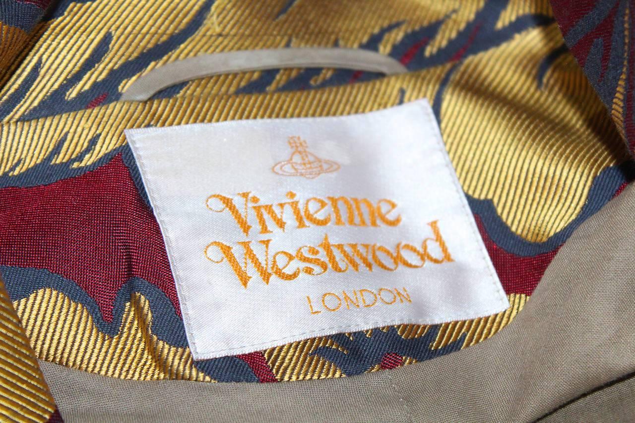 Women's Vivienne Westwood silk brocade bondage jacket, c. 1994-96
