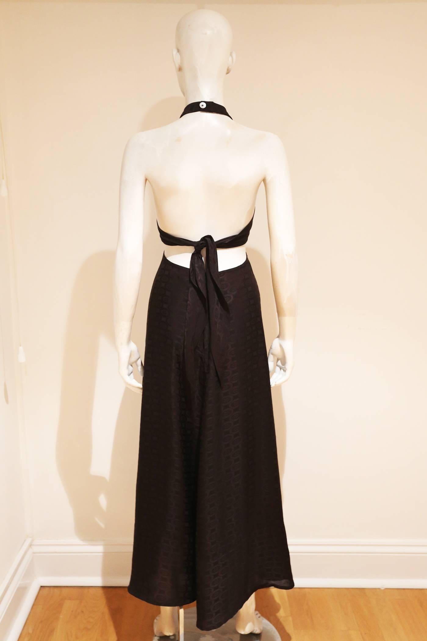 AnnaCat black halter-neck evening dress , c. 1960s In Excellent Condition In London, GB