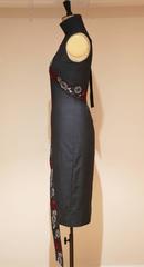 Alexander McQueen oriental style embroidered bondage dress, VOSS SS 2001