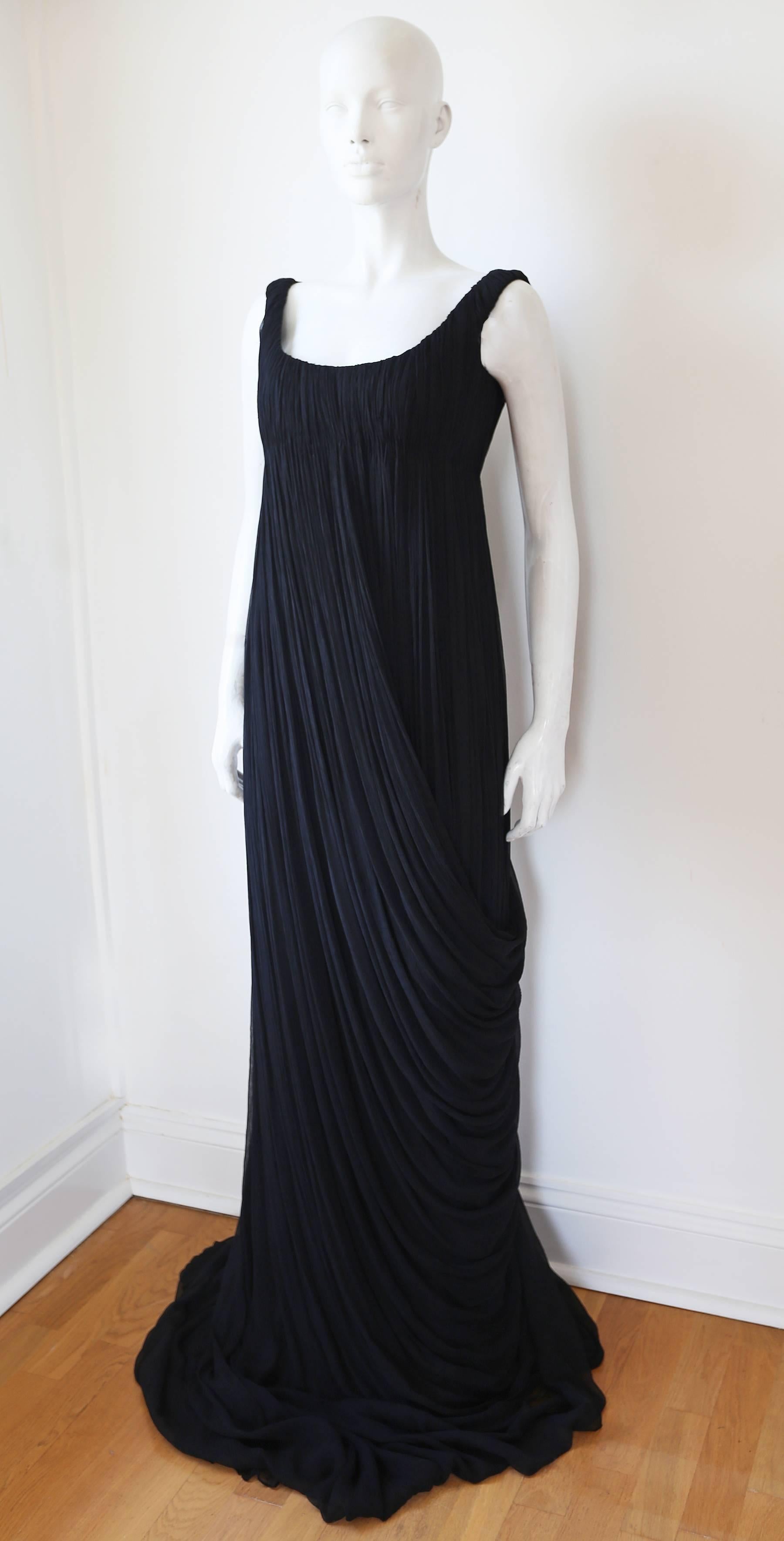 Black Alexander McQueen 'The Girl Who Lived In The Tree' evening dress, A/W 2008
