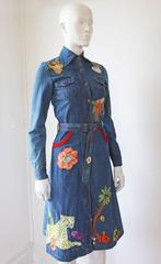 Peter Golding 'Ace Jungle Jean' Denim Dress, c. 1974